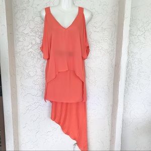 ✨Mason Dress Two-Piece !00% Silk in Tangerine, SzS, NWT